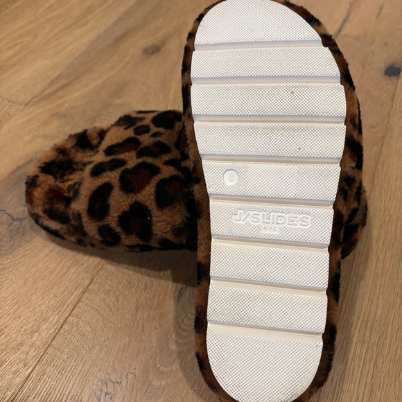 J/SLIDES NYC Cozy Animal Print Wedge Slides - Picture 3 of 4